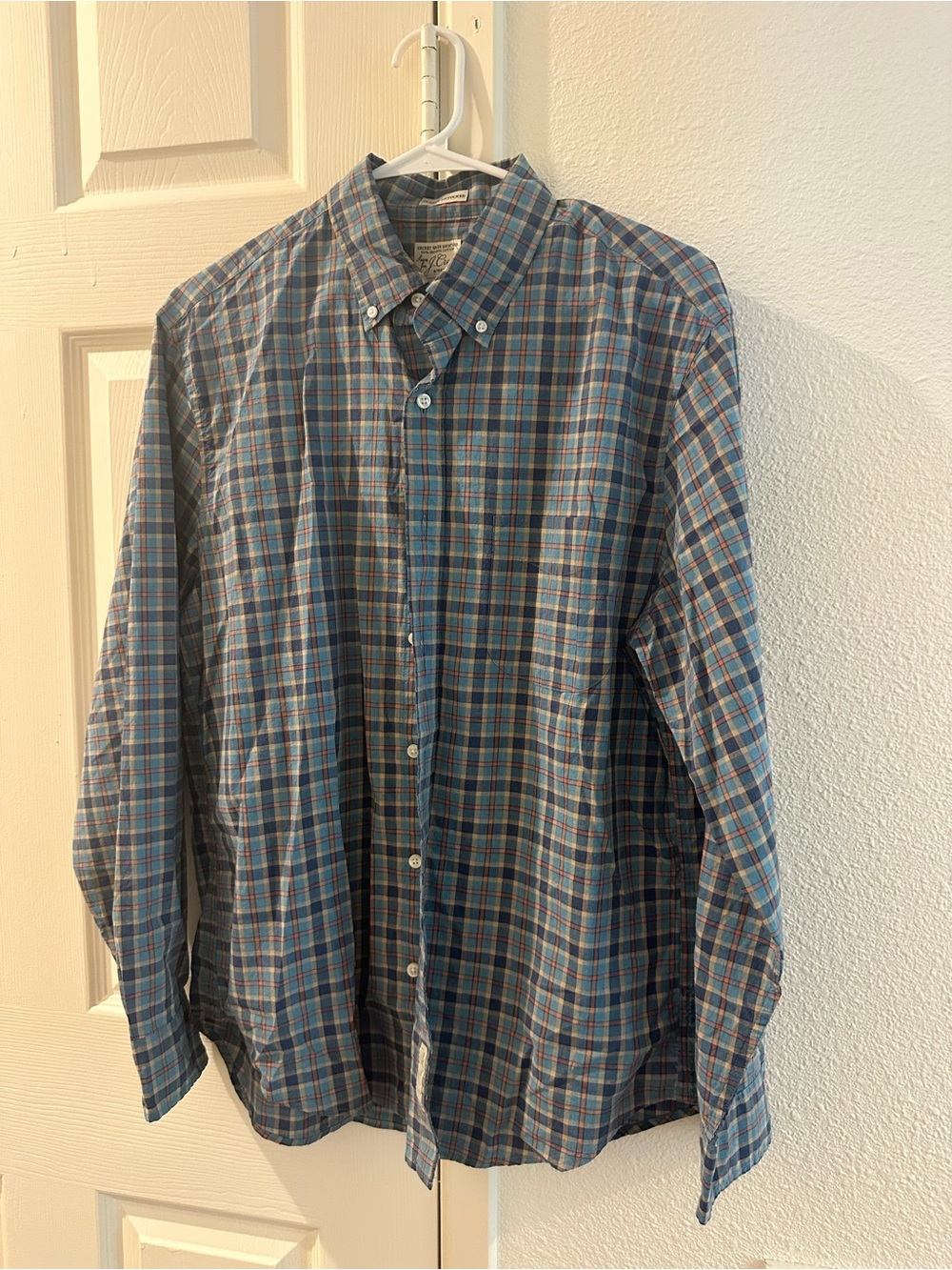 Men's J. Crew Button-Down Plaid Shirt